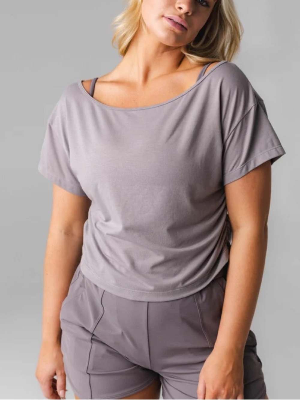 Vitality Versa Slouch Tee - Slate